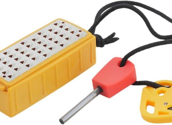 All-in-One Flint Kit Fire Starter Survival Tool Mini Grater